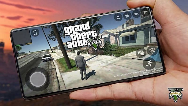 Imagine playing GTA 5 officially on one&#039;s phone (Image via Pinterest)