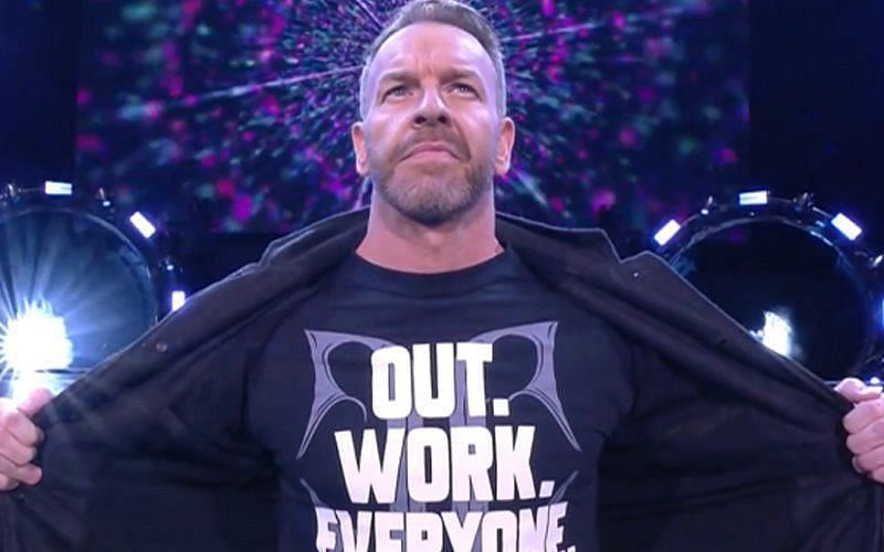 Christian Cage during his AEW debut at Revolution 2021