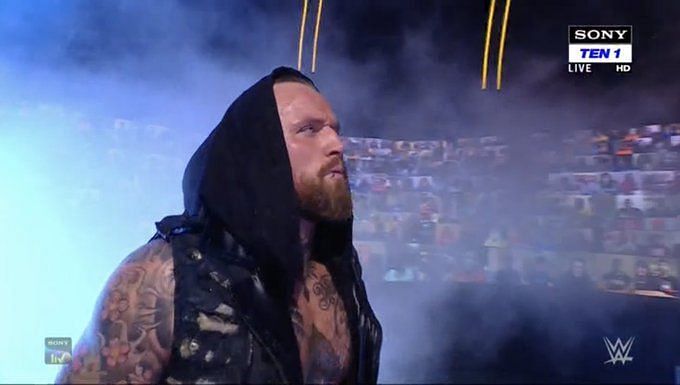 Aleister Black makes his way to the ring