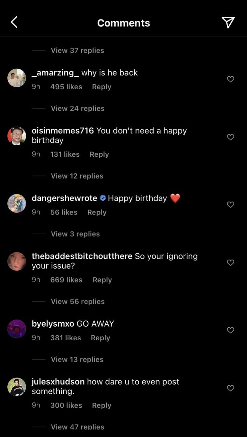 James Charles Sparks Fury With Return To Instagram For Birthday As Followers Ask Him To Go Away