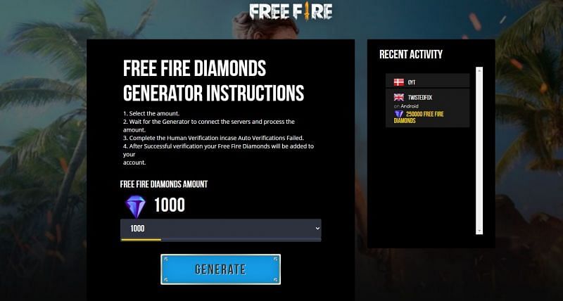 Players must not use diamond generators