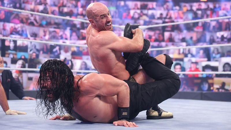 Roman Reigns and Cesaro at WrestleMania Backlash