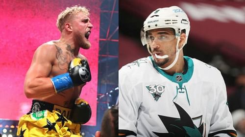 Jake Paul (Left), Evander Kane (Right)