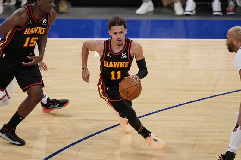 Trae Young with the Atlanta Hawks