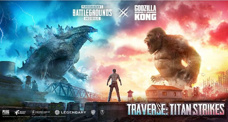 PUBG Mobile 1.4 update is set to bring Godzilla vs Kong themed content (Image via PUBG Mobile)