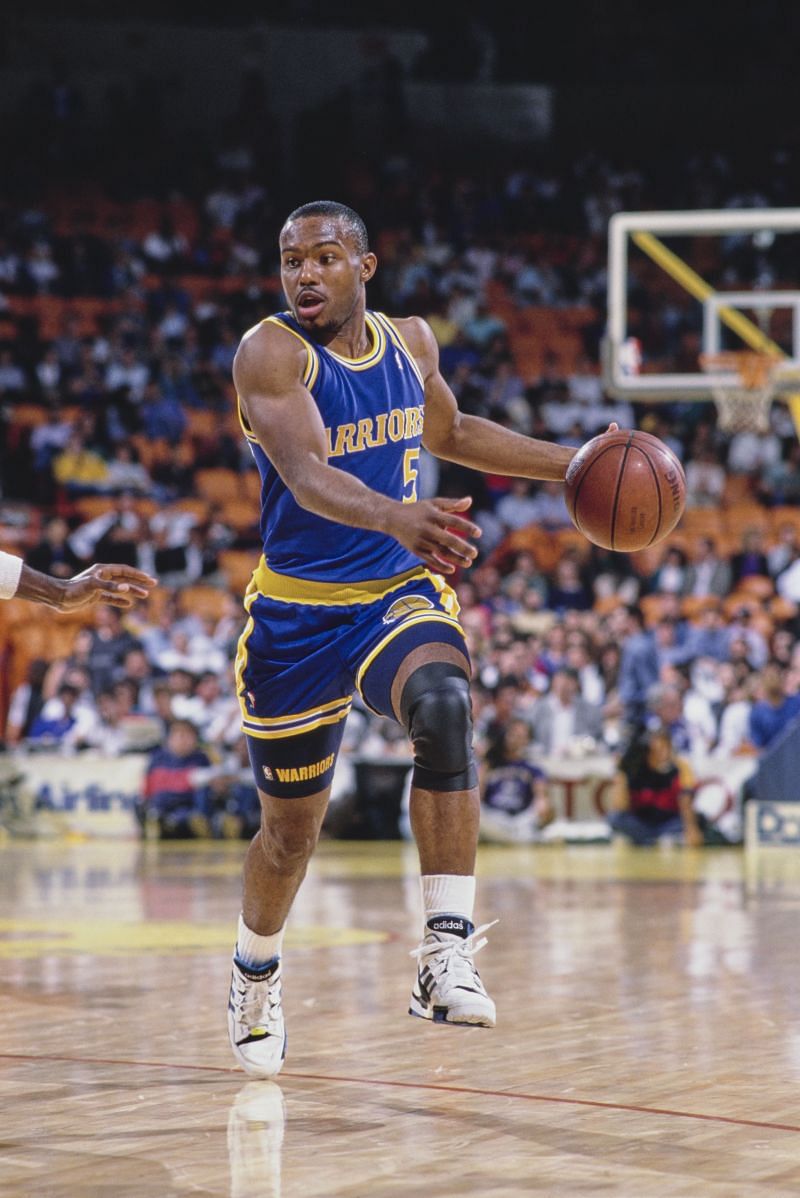 Tim Hardaway #5, Point Guard for the Golden State Warriors