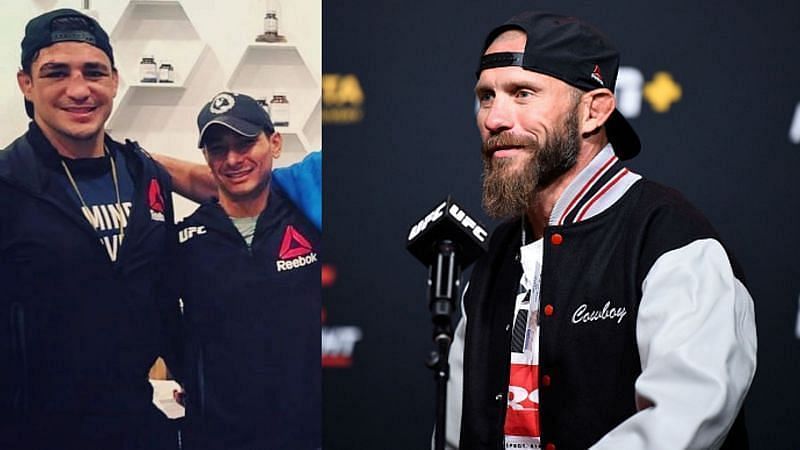 Diego Sanchez (left); Joshua Fabia (center); Donald Cerrone (right)