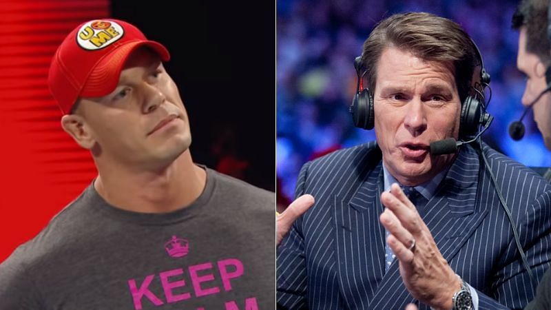 John Cena (left); John Bradshaw Layfield (right)