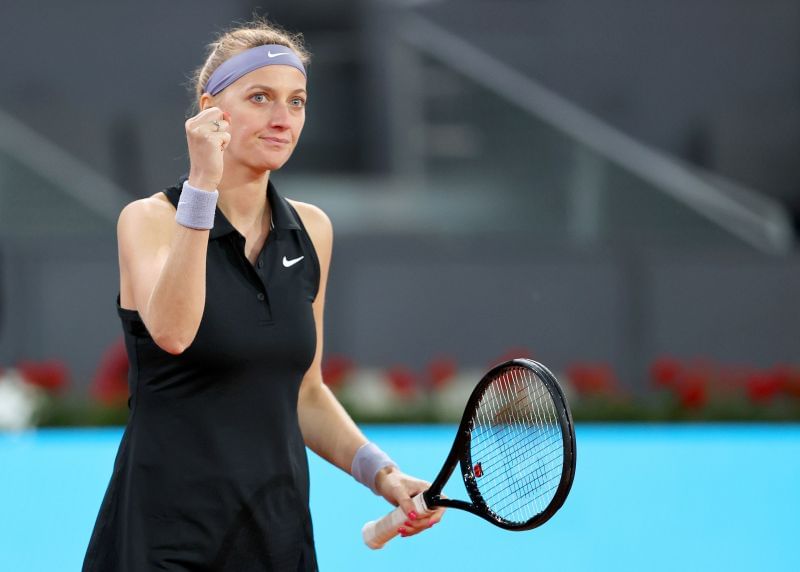 Petra Kvitova enjoys playing in the slightly quicker conditions at Madrid