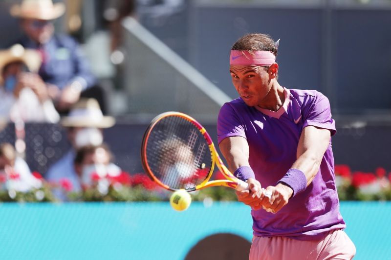 Rafael Nadal has an 8-1 win-loss record on clay this season