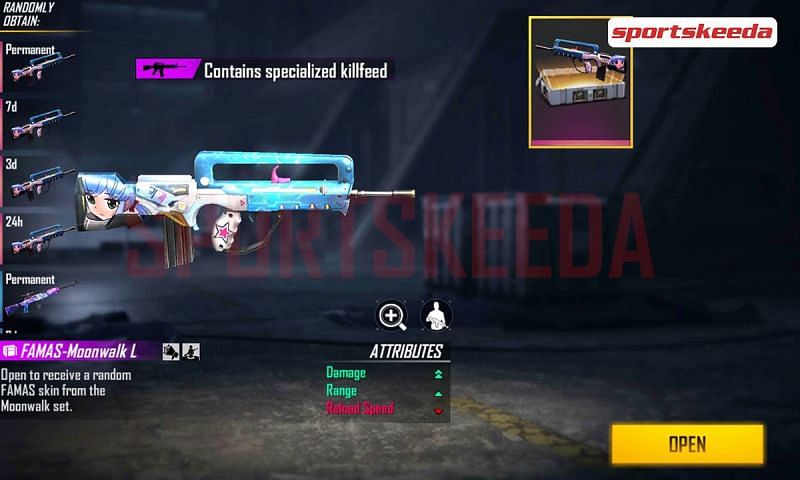 1x Famas Moonwalk Loot Crate