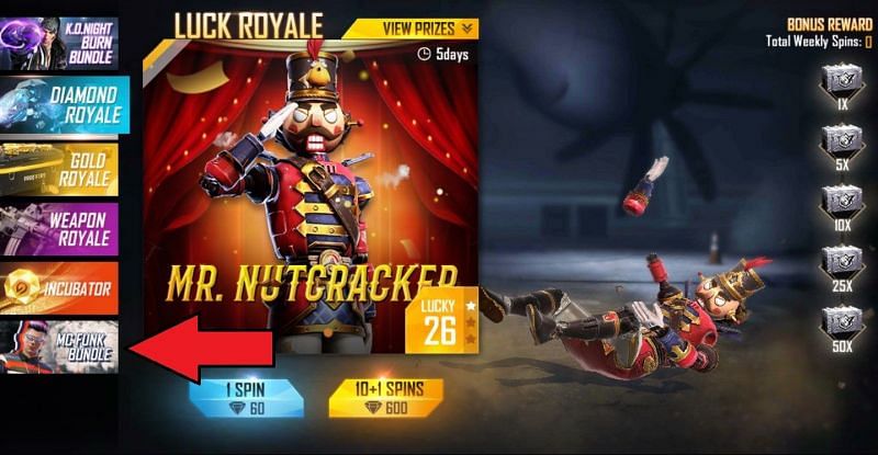 How to get new MC Funk Bundle in Free Fire