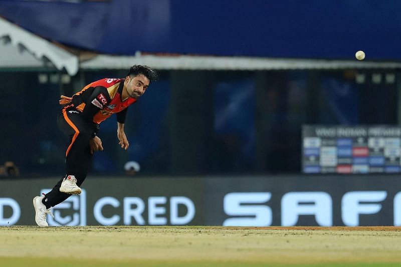 Rashid Khan in action for the Sunrisers team| Picture Credits - IPL