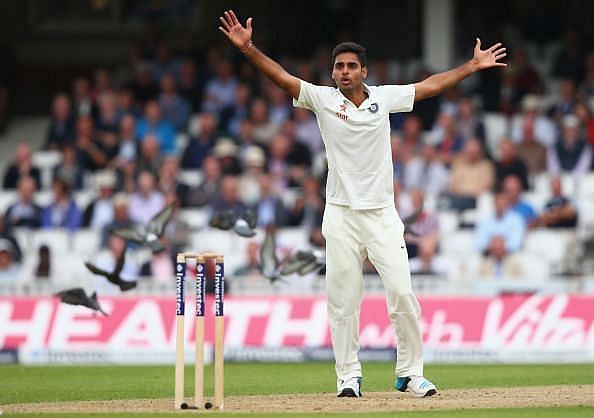 Bhuvneshwar Kumar can be a handful in English conditions