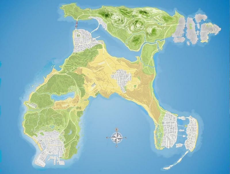 GTA VI Project Americas Concept Map By EGNationnn 