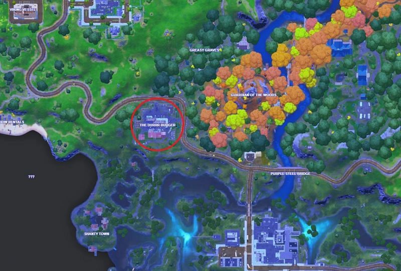 Fortnite Season 6 The Fastest Way To Drive From Durr Burger To Pizza Pit