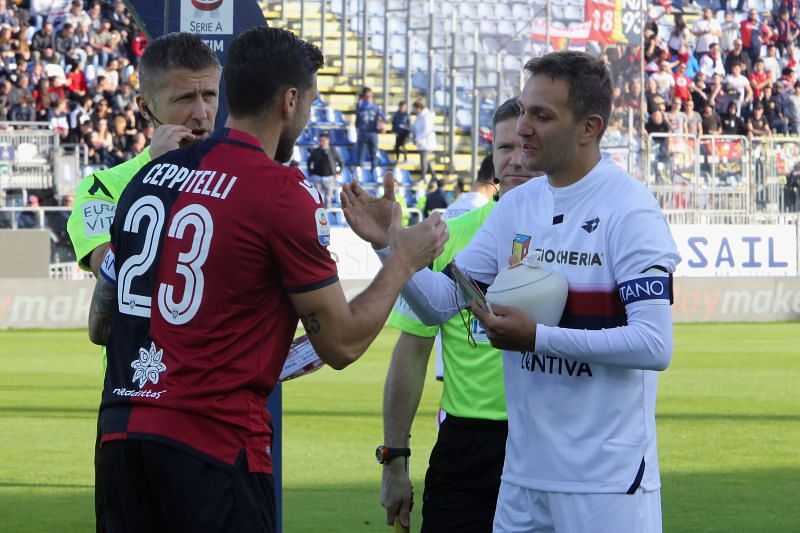 Genoa CFC Vs Cagliari Calcio Editorial Stock Image - Image of