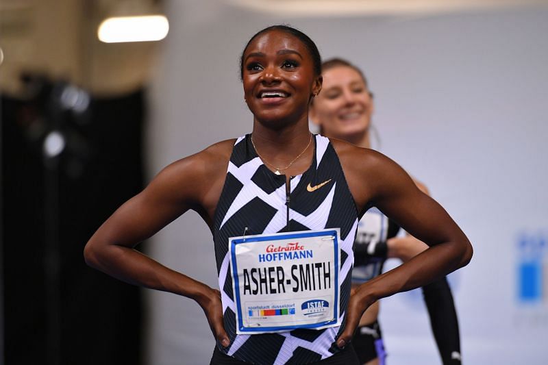 Dina Asher-Smith won the women&#039;s 100m gold at the Gateshead Diamond League