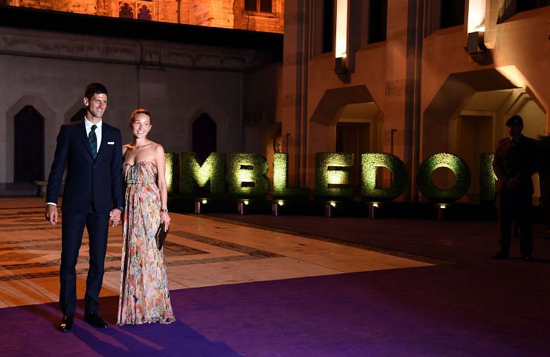 Novak Djokovic with wife Jelena in 2015