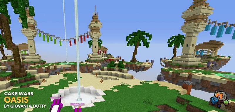 Players can enjoy Cake Wars on Mineplex, which is very similar to Bedwars