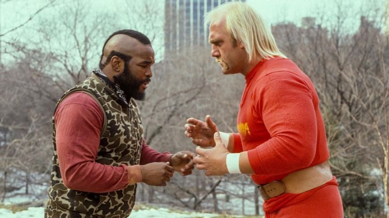 Mr. T and Hulk Hogan in WWE