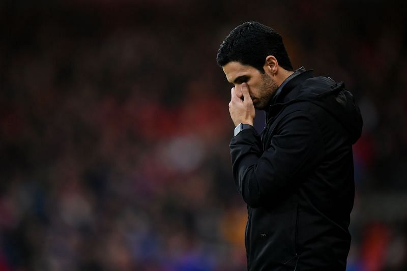 Arsenal&#039;s under-fire manager Mikel Arteta. (Photo by Dan Mullan/Getty Images)
