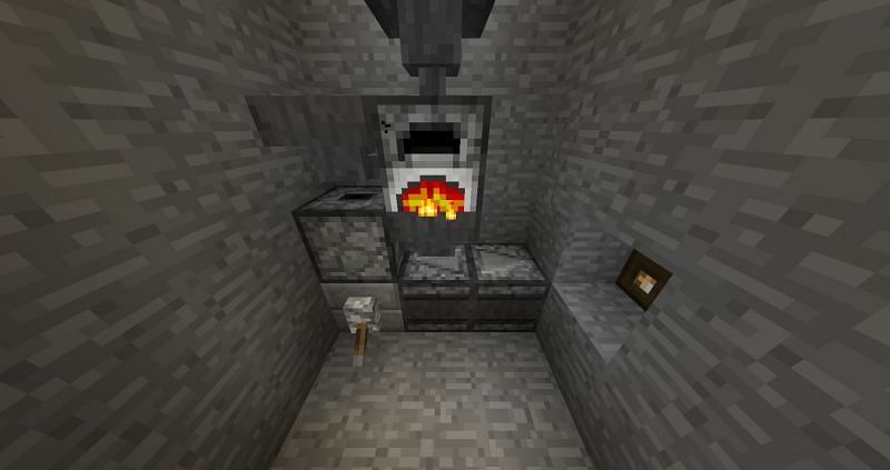 Smelting ores in a furnace (Image via Reddit)
