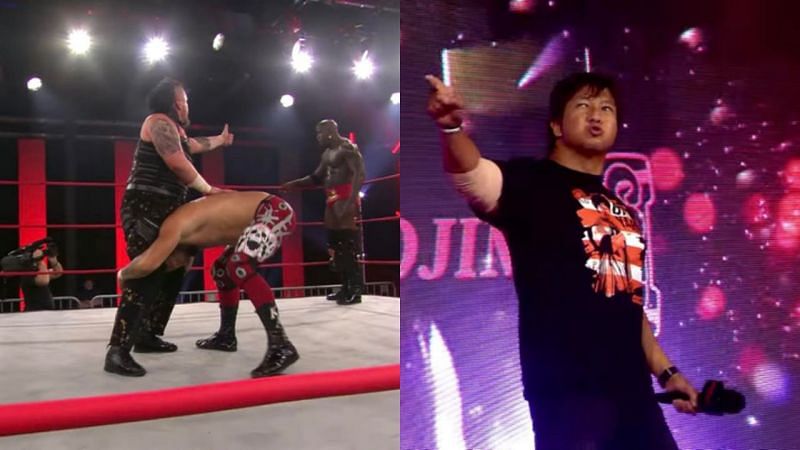 Satoshi Kojima calls his shot; Moose and Sami Callihan struggle to work together