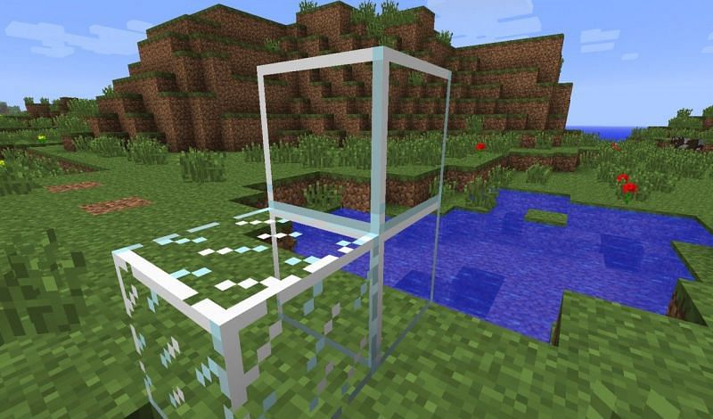 Glass blocks in Minecraft (Image via planetminecraft)