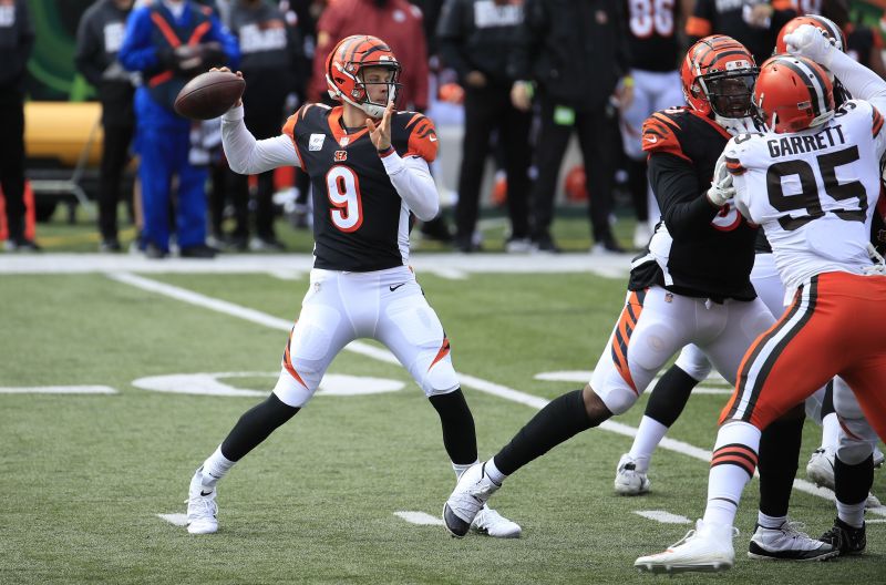 Joe Burrow with the Cincinnati Bengals