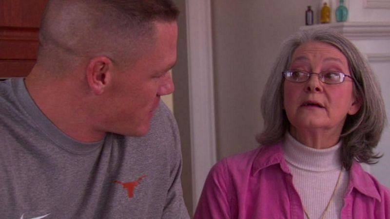 John Cena with his mother