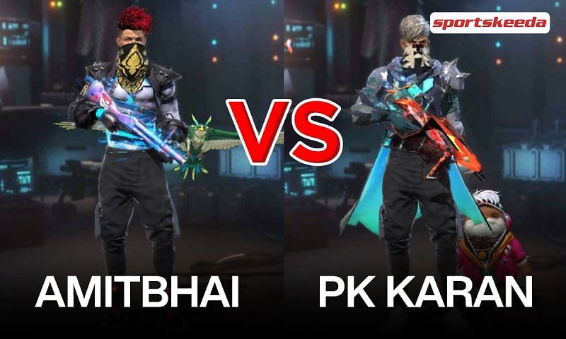 Amitbhai and PK Karan in Garena Free Fire