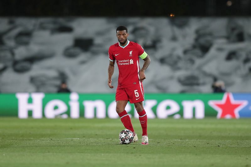 Georginio Wijnaldum in action for Liverpool