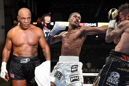 Mike Tyson (Left); David Haney vs. Jorge Linares (Right)