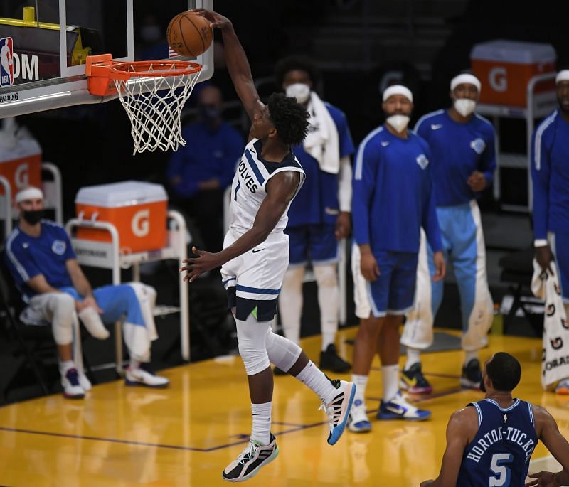 Minnesota Timberwolves: Anthony Edwards 2021 Dunk Poster - Officially