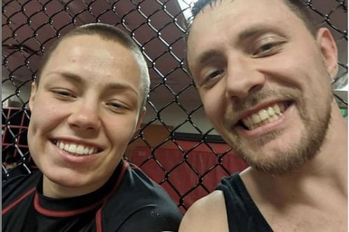 Nojus Namajunas and his sister, Rose Namajunas.