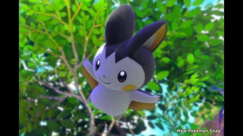 Emolga in New Pokemon Snap (Image via u/shibariwaluigi)