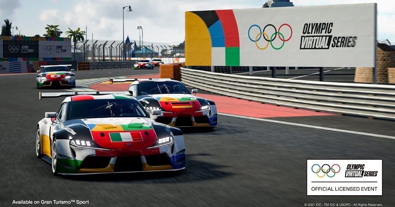 Olympic Virtual Series Motor Sport Event on the Gran Turismo game (Image via Playstation)