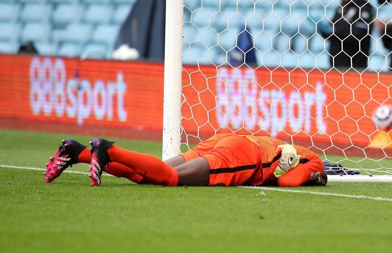 Edouard Mendy injured his hip against Aston Villa