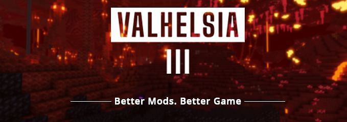 Valhesia&#039;s official banner artwork and slogan (Image via Curseforge)