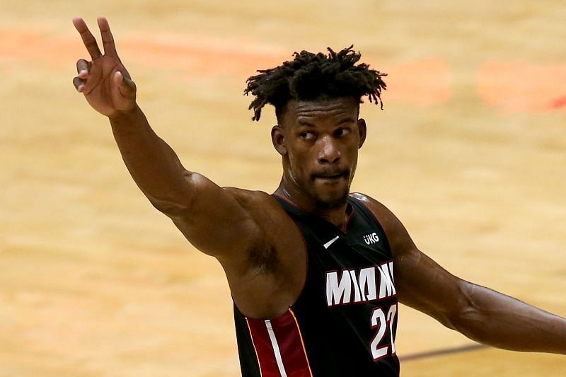 Jimmy Butler #22 of the Miami Heat is one of the most hardworking players in the NBA