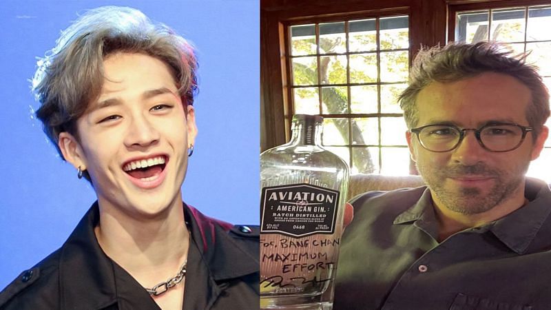 Bang Chan and Ryan Reynolds are fans of each other! (Image via Bias Wrecker and Twitter)