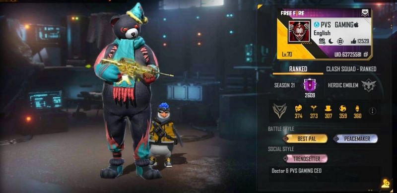 PVS Gaming की Free Fire ID