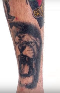 Cody Garbrandt roaring lion tattoo