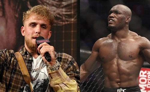 Jake Paul (left) and Kamaru Usman (right)