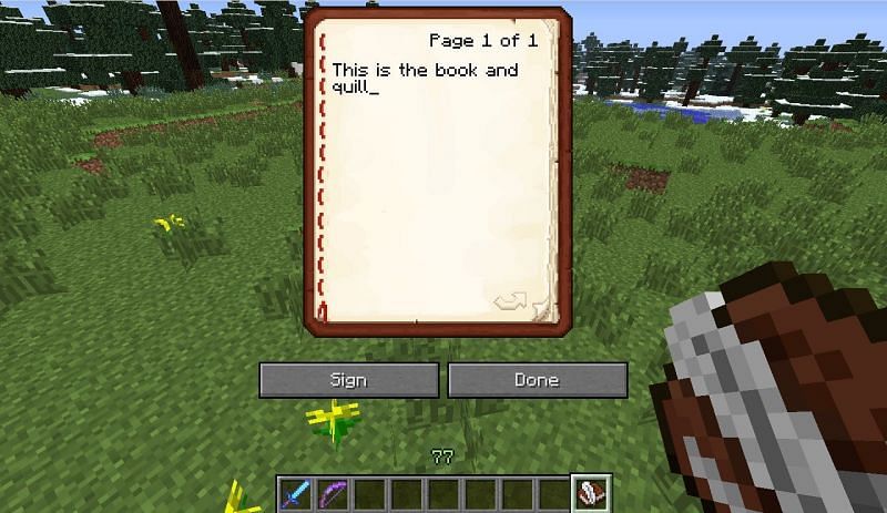 Crafting Recipe For Book And Quill From Snapshot 12w17a R Minecraft