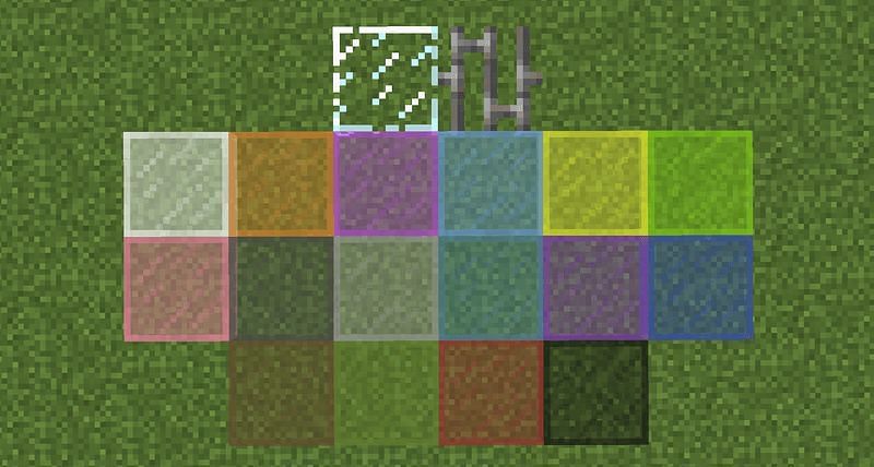 Glass panes (Image via minecraftmodz)