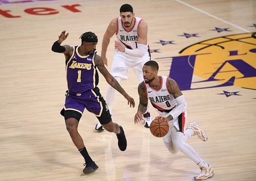 Portland Trail Blazers v Los Angeles Lakers