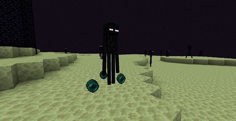 Endermen drop pearls (Image via Minecraft)