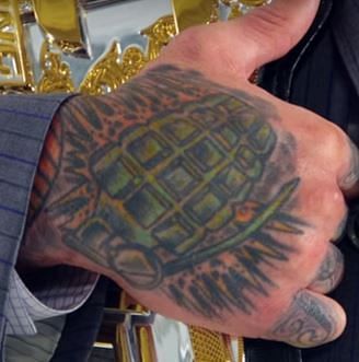 Cody Garbrandt grenade tattoo